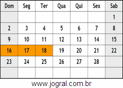 Calendário Fevereiro Ano 2053